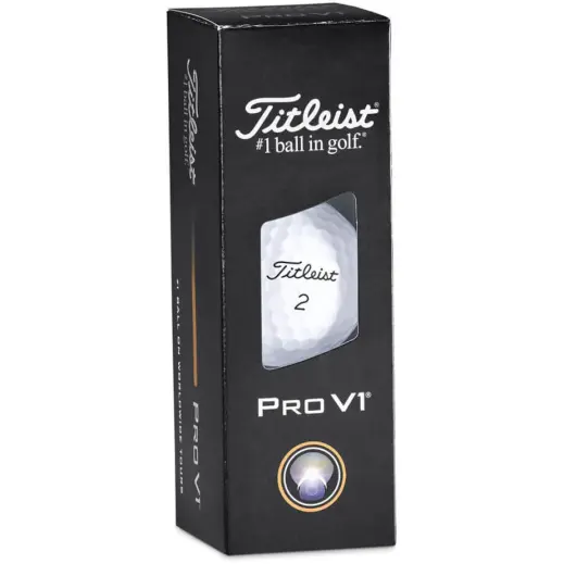 Titleist ProV1 Golf Balls - Sleeve Of 3 Gift Box